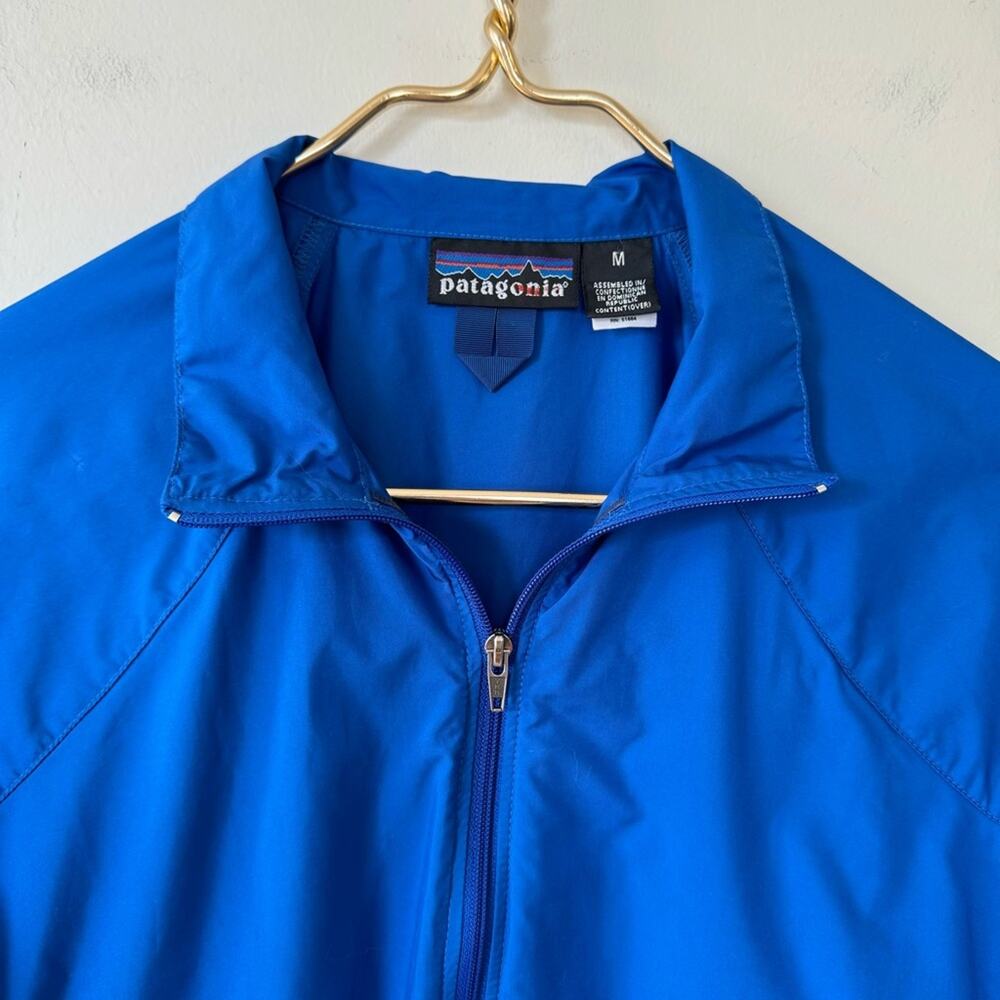 Patagonia Vintage Blue Helium Windshirt 1/2 Zip Pullover Lightweight Windbreaker - Picture 3 of 9